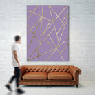 Classic Lavender Gold Geo #1 #geometric #decor #art by Anita & Bella Jantz on GIANT ART - fuchsia digital drawing