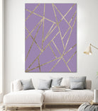 Classic Lavender Gold Geo #1 #geometric #decor #art by Anita & Bella Jantz on GIANT ART - fuchsia digital drawing