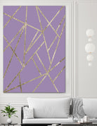 Classic Lavender Gold Geo #1 #geometric #decor #art by Anita & Bella Jantz on GIANT ART - fuchsia digital drawing