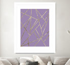 Classic Lavender Gold Geo #1 #geometric #decor #art by Anita & Bella Jantz on GIANT ART - fuchsia digital drawing