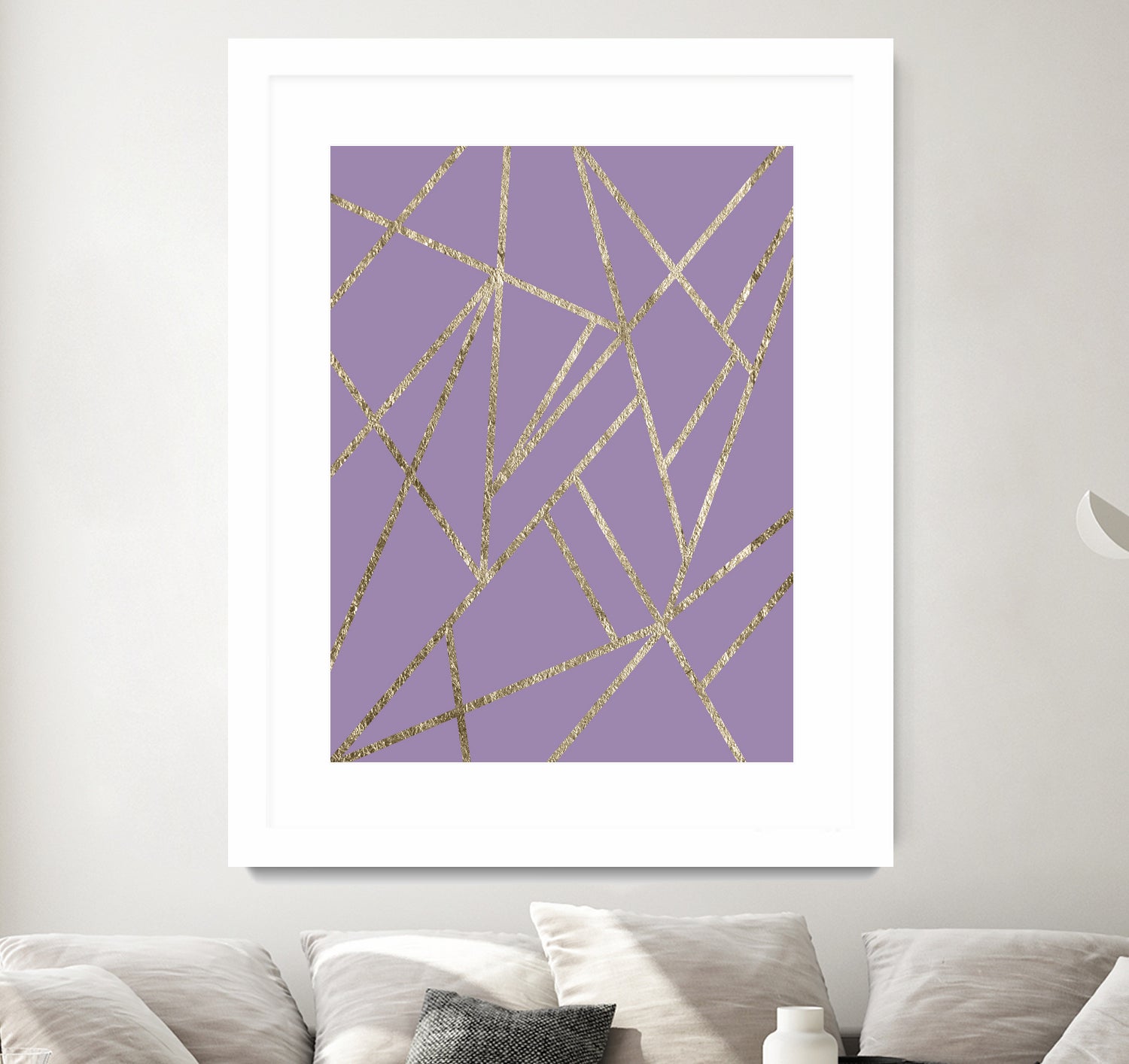 Classic Lavender Gold Geo #1 #geometric #decor #art by Anita & Bella Jantz on GIANT ART - fuchsia digital drawing