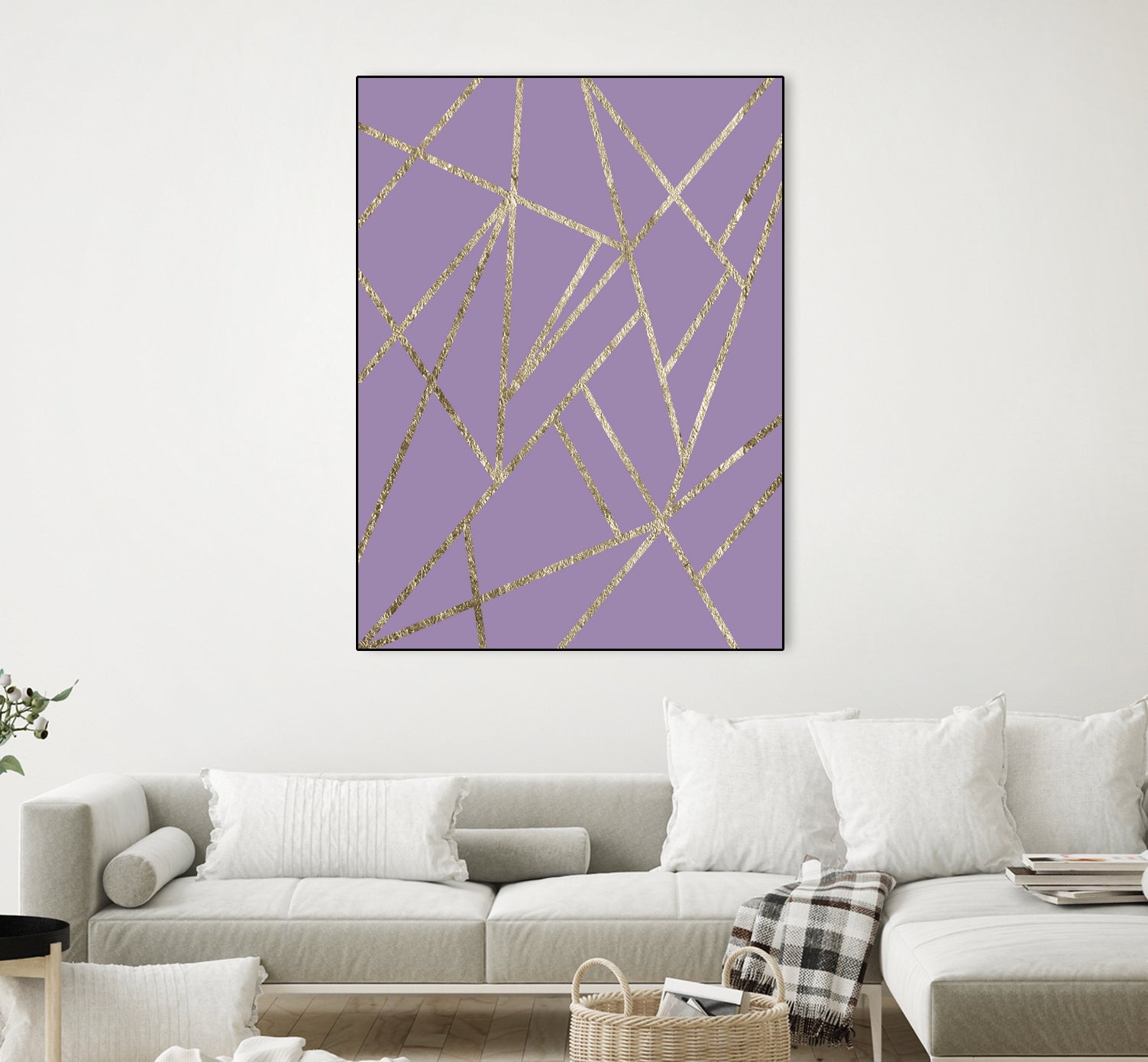 Classic Lavender Gold Geo #1 #geometric #decor #art by Anita & Bella Jantz on GIANT ART - fuchsia digital drawing