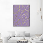 Classic Lavender Gold Geo #1 #geometric #decor #art by Anita & Bella Jantz on GIANT ART - fuchsia digital drawing