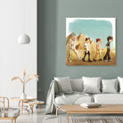 Live at the Pyramids by Charlie Casado on GIANT ART - yellow character design