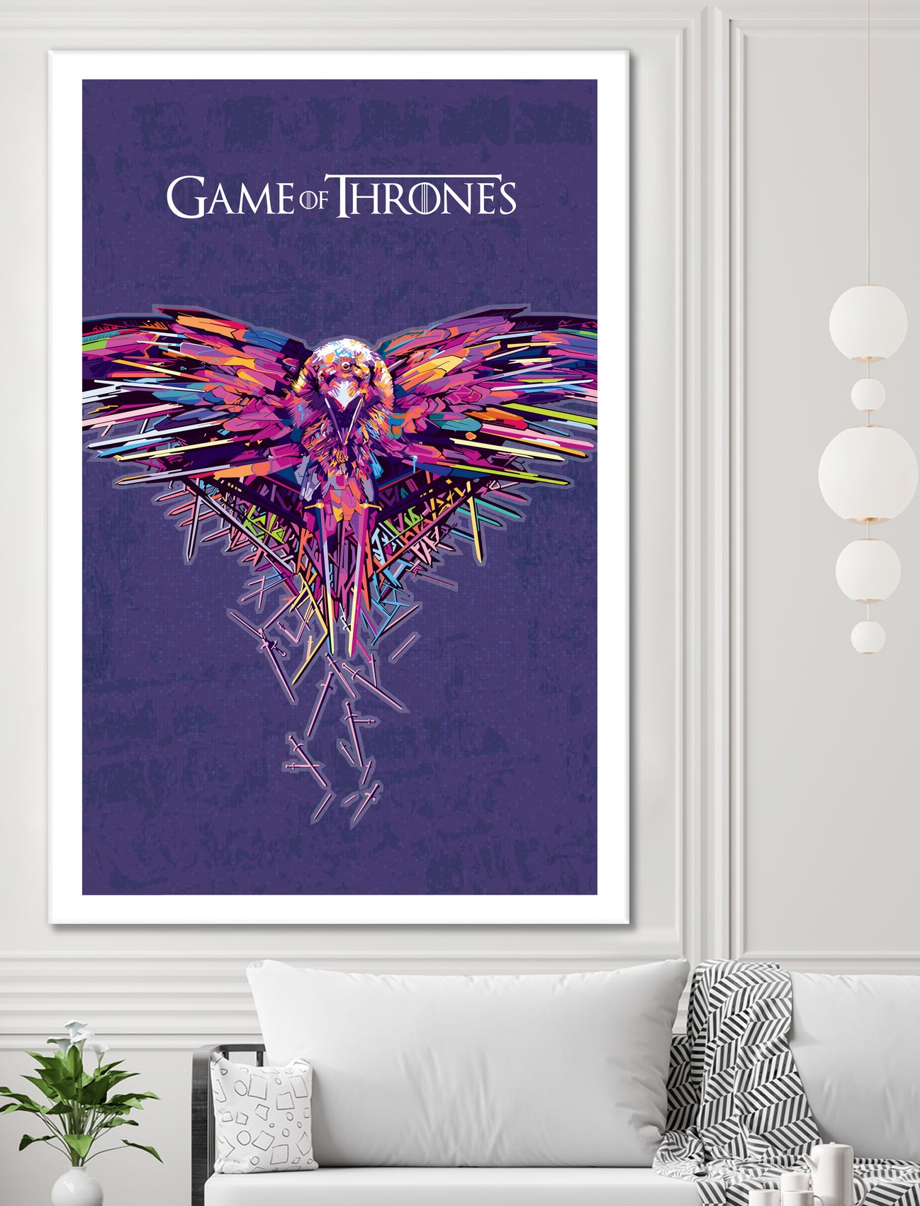 Game Of Thrones by johan musa on GIANT ART - red photo illustration