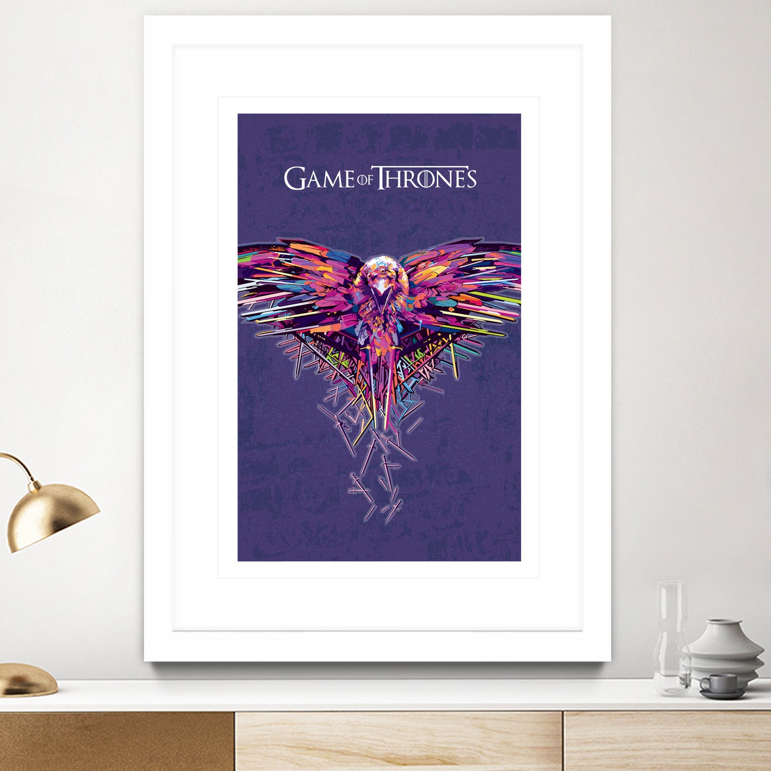 Game Of Thrones by johan musa on GIANT ART - red photo illustration