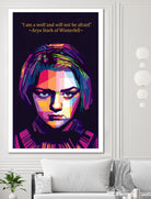 Arya Stark of Winterfell by johan musa on GIANT ART - red photo illustration