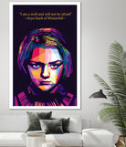 Arya Stark of Winterfell by johan musa on GIANT ART - red photo illustration