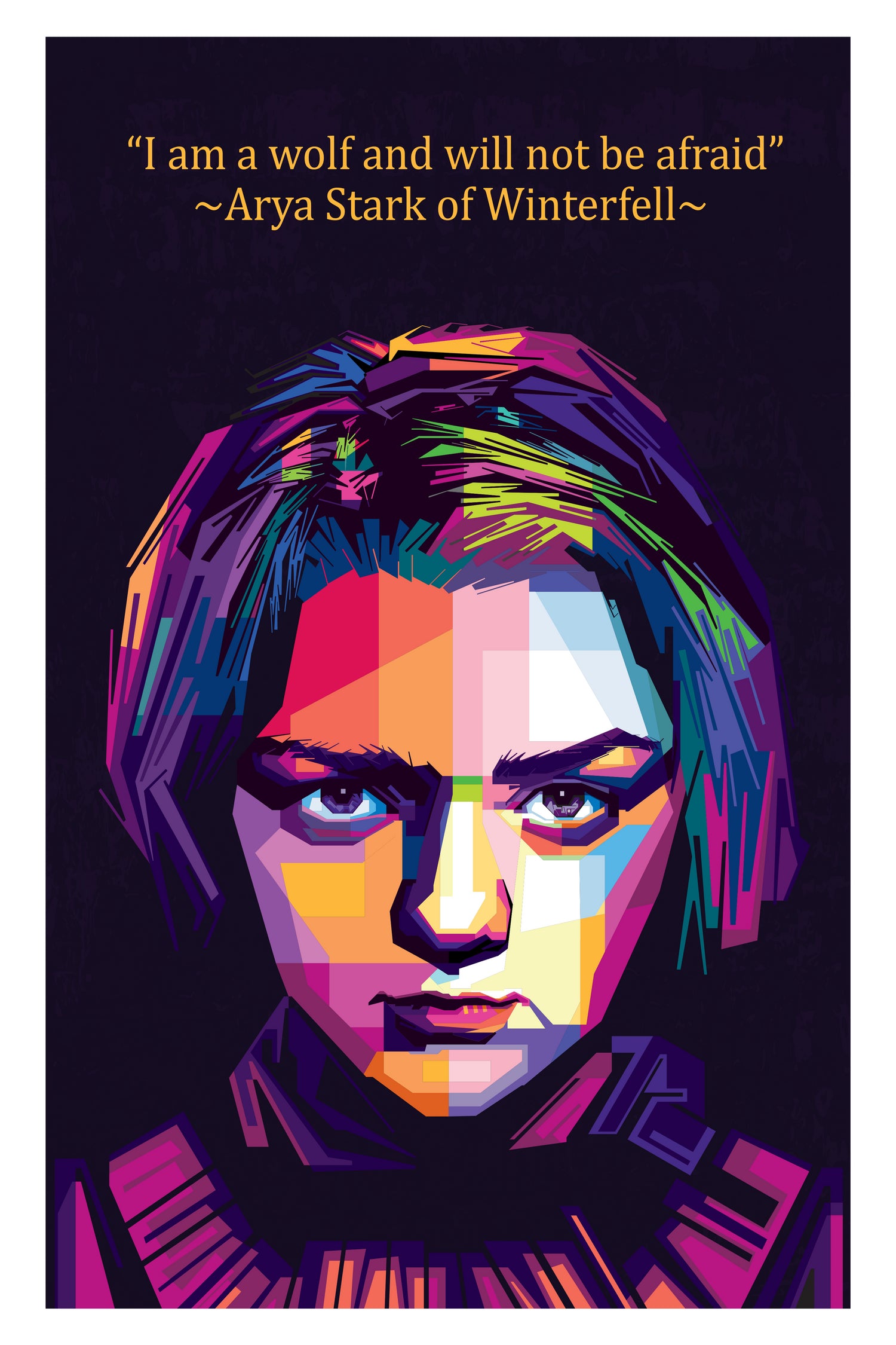 Arya Stark of Winterfell by johan musa on GIANT ART - red photo illustration