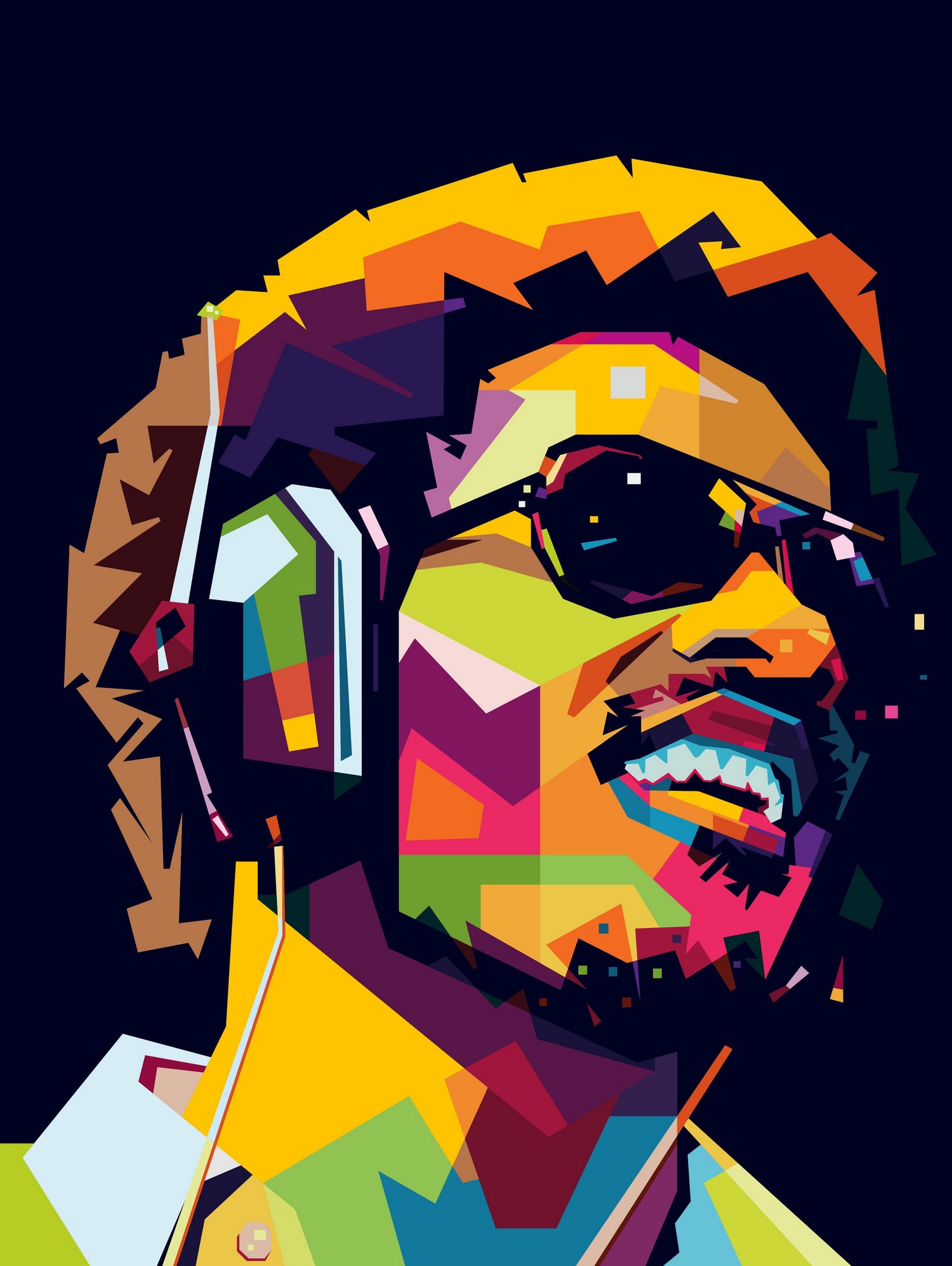 Stevie Wonder by Yusuf Yusuf Dedi Wijaya on GIANT ART - white vector illustration