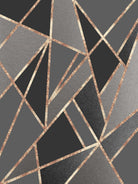 Classic Silver Gray Charcoal Rose Gold Geo #1 #geometric by Anita & Bella Jantz on GIANT ART - gray digital drawing