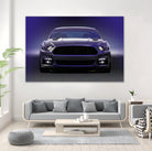 Sixth Generation Mustang Full Frontal by charles sinklier on GIANT ART - black digital painting