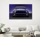 Sixth Generation Mustang Full Frontal by charles sinklier on GIANT ART - black digital painting