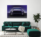 Sixth Generation Mustang Full Frontal by charles sinklier on GIANT ART - black digital painting