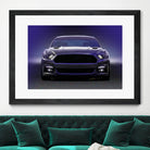 Sixth Generation Mustang Full Frontal by charles sinklier on GIANT ART - black digital painting