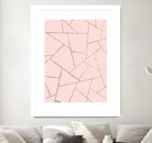 Blush Pink Gold Geometric Glam #1 #geo #decor #art by Anita & Bella Jantz on GIANT ART - pink digital drawing