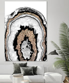 Gray Black White Agate with Gold Glitter #1a #gem #decor by Anita & Bella Jantz on GIANT ART - gray photo illustration