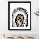 Gray Black White Agate with Gold Glitter #1a #gem #decor by Anita & Bella Jantz on GIANT ART - gray photo illustration