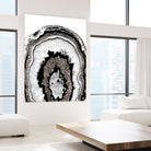 Gray Black White Agate with Silver Glitter #1a #gem #decor by Anita & Bella Jantz on GIANT ART - gray photo illustration