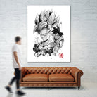 Super Saiyan Warrior by Antonio Camarena on GIANT ART - white digital painting