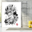 Super Saiyan Warrior by Antonio Camarena on GIANT ART - white digital painting