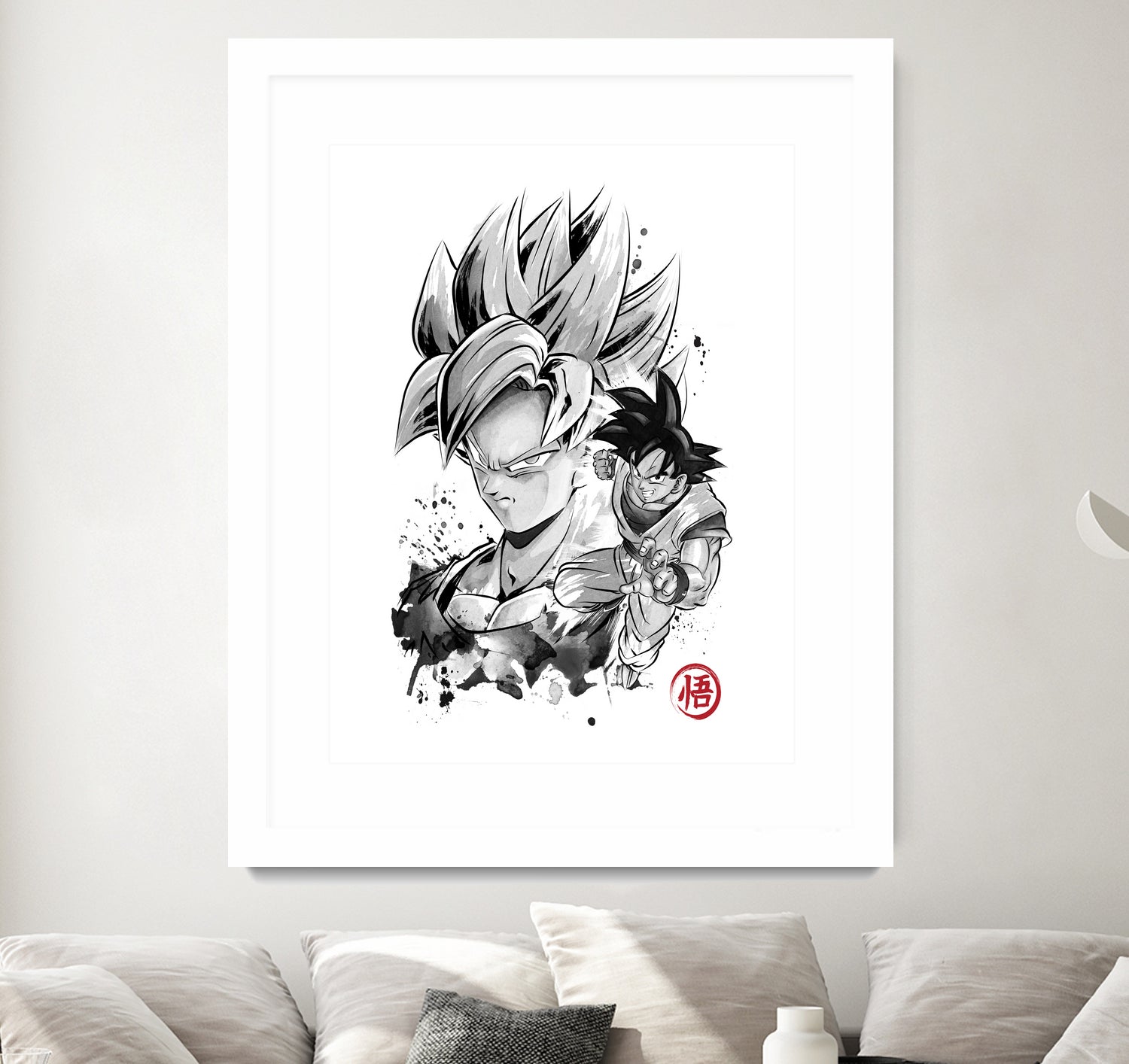 Super Saiyan Warrior by Antonio Camarena on GIANT ART - white digital painting