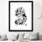 Super Saiyan Warrior by Antonio Camarena on GIANT ART - white digital painting