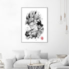 Super Saiyan Warrior by Antonio Camarena on GIANT ART - white digital painting