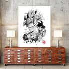 Super Saiyan Warrior by Antonio Camarena on GIANT ART - white digital painting