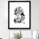 Super Saiyan Warrior by Antonio Camarena on GIANT ART - white digital painting