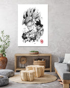 Super Saiyan Warrior by Antonio Camarena on GIANT ART - white digital painting