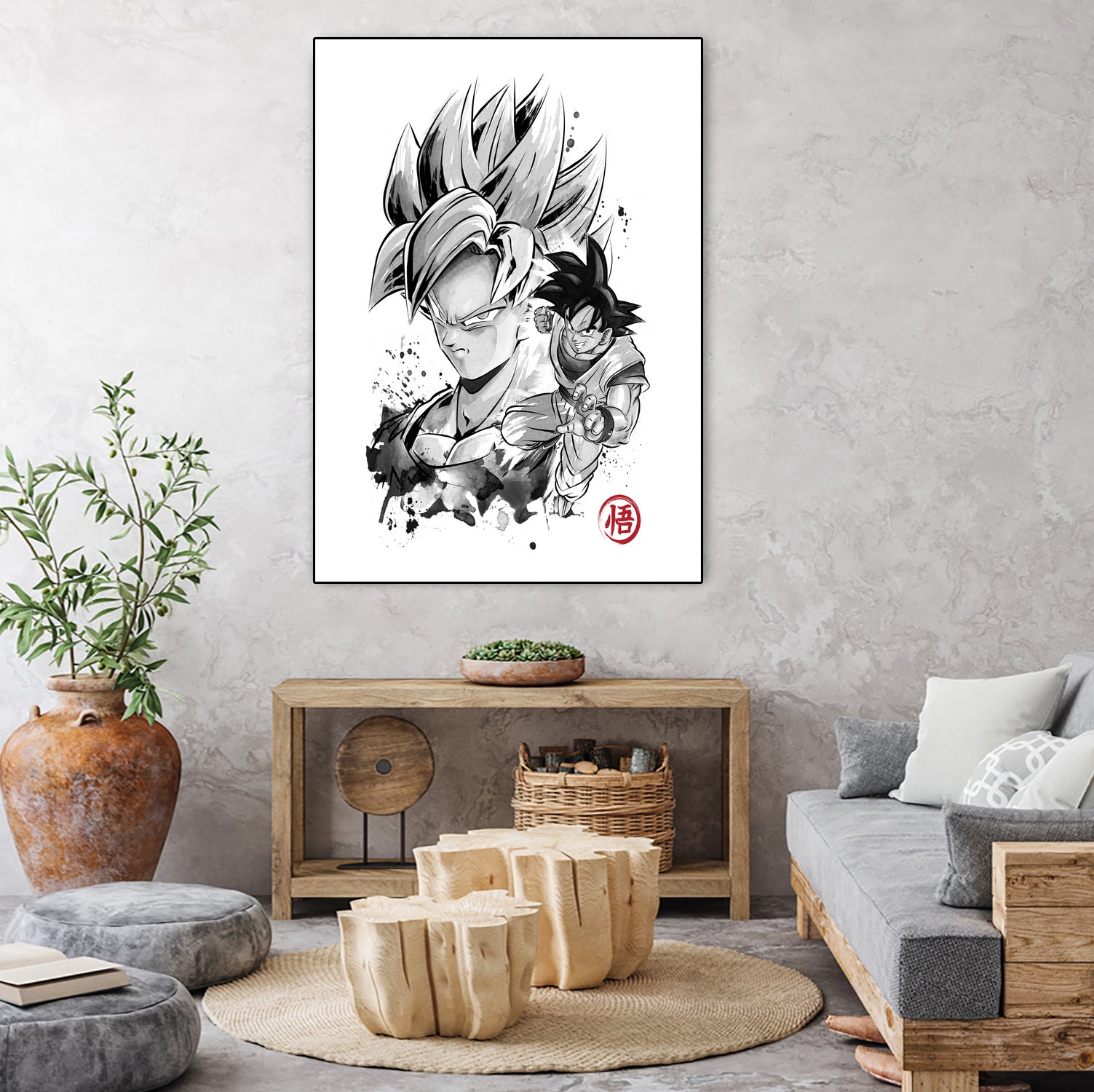 Super Saiyan Warrior by Antonio Camarena on GIANT ART - white digital painting