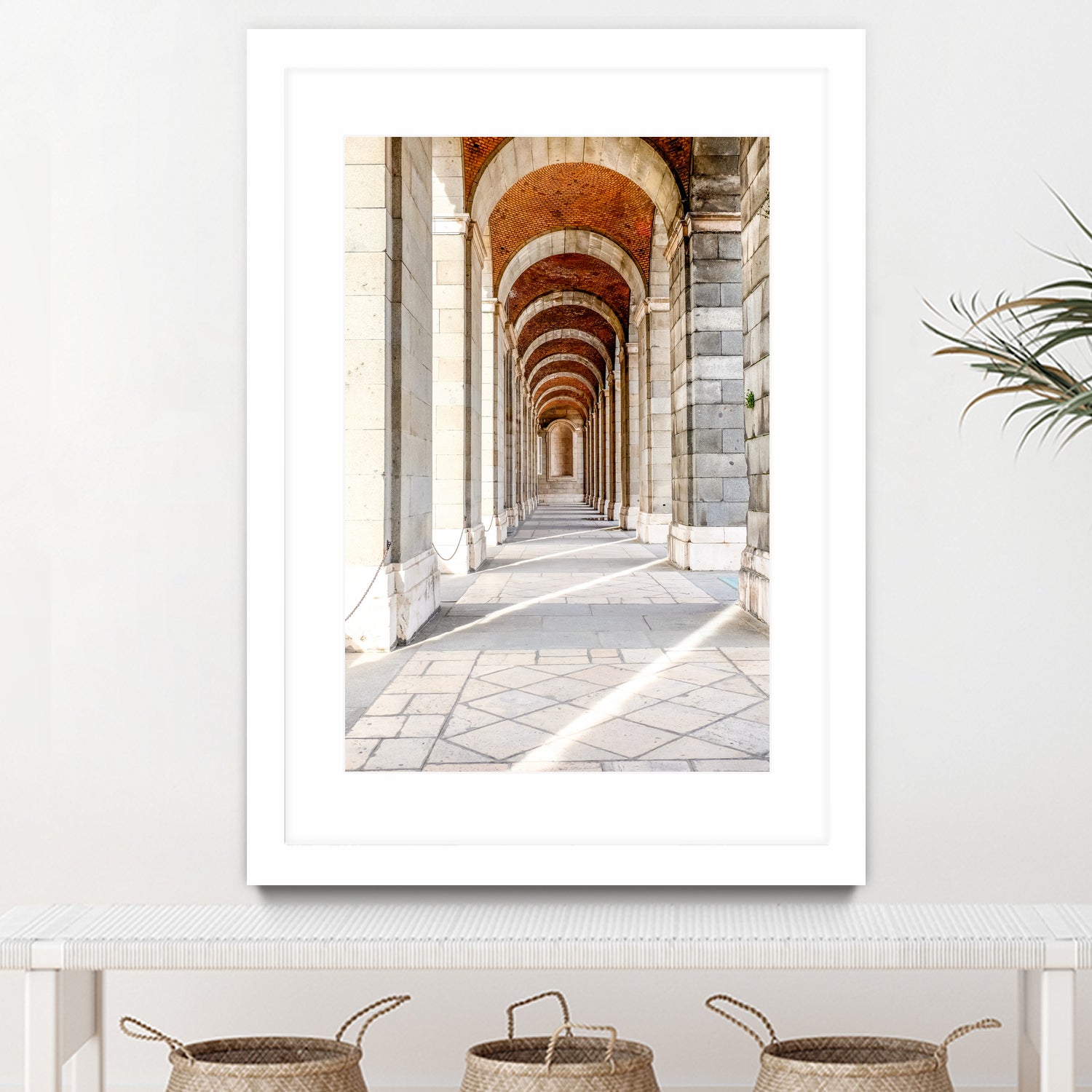 Sun Streams Down the Hall by Alex Tonetti on GIANT ART - white photo illustration