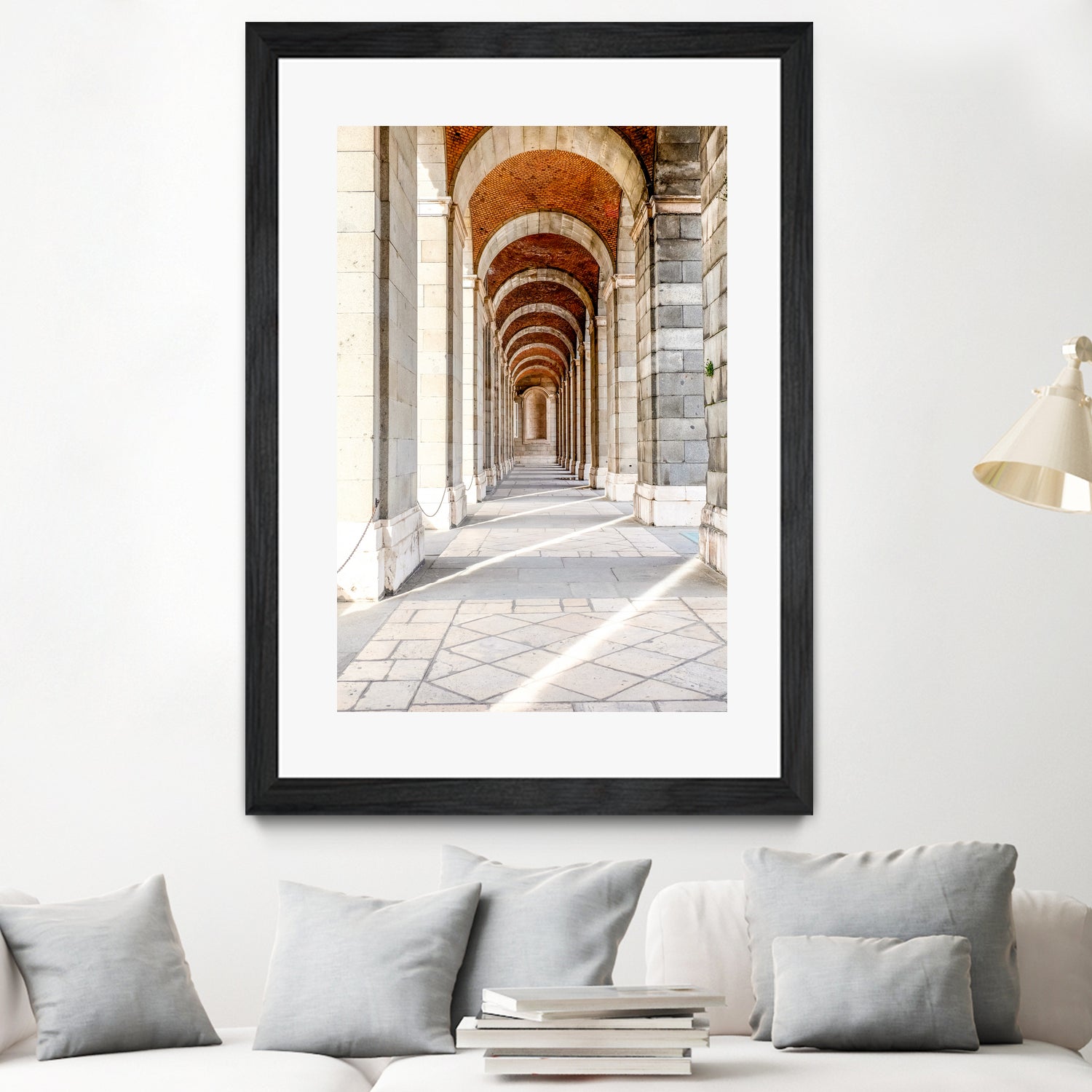 Sun Streams Down the Hall by Alex Tonetti on GIANT ART - white photo illustration