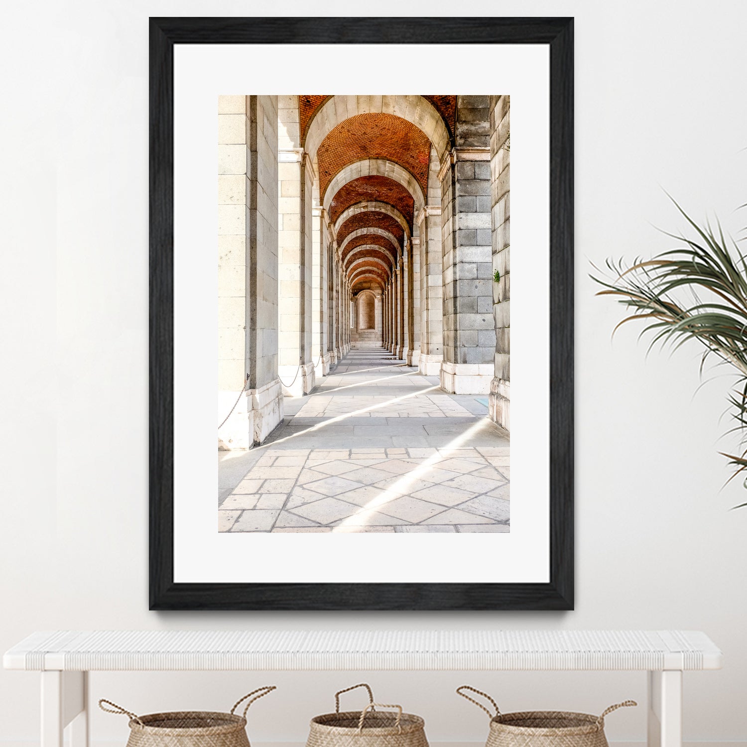 Sun Streams Down the Hall by Alex Tonetti on GIANT ART - white photo illustration