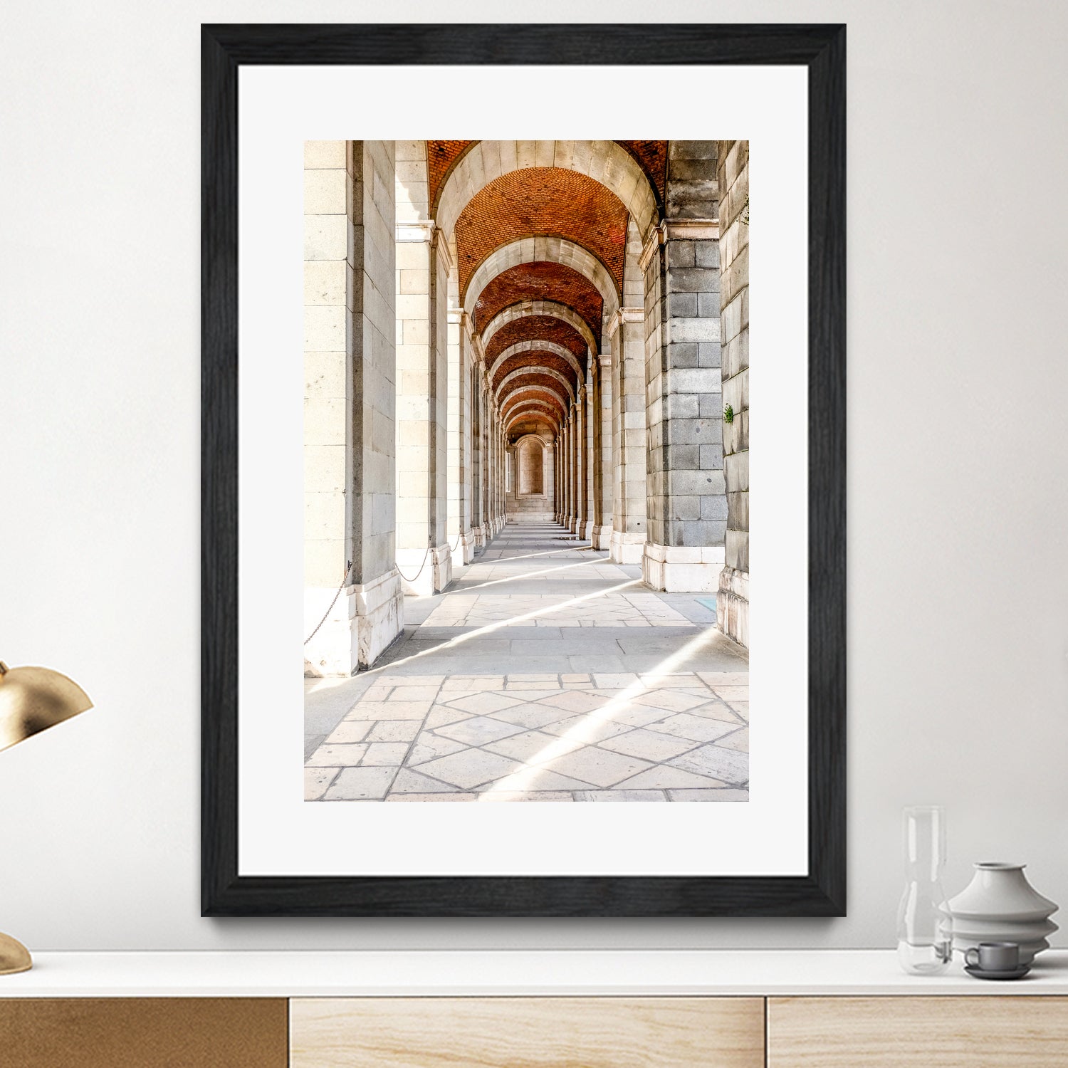 Sun Streams Down the Hall by Alex Tonetti on GIANT ART - white photo illustration