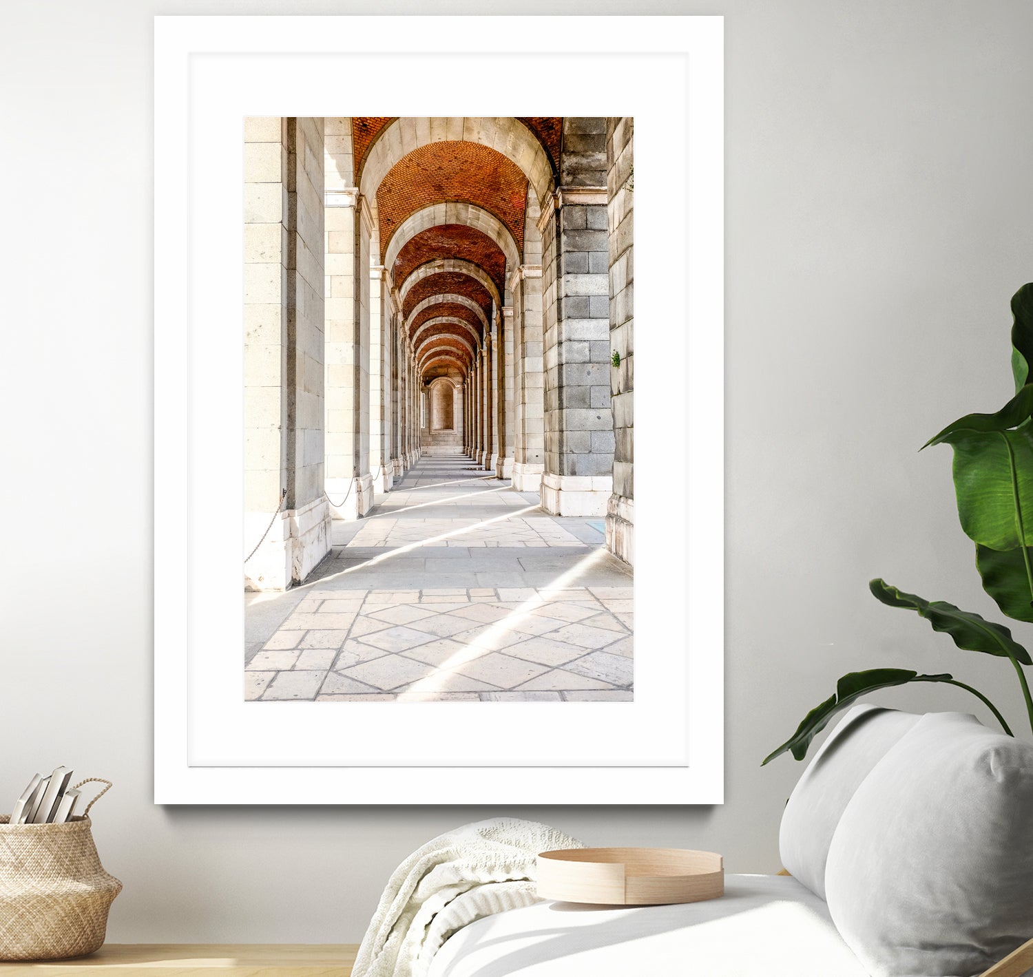 Sun Streams Down the Hall by Alex Tonetti on GIANT ART - white photo illustration