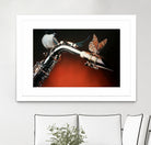 Flying Sax by João Bello on GIANT ART - red mixed media