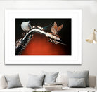 Flying Sax by João Bello on GIANT ART - red mixed media