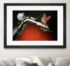 Flying Sax by João Bello on GIANT ART - red mixed media