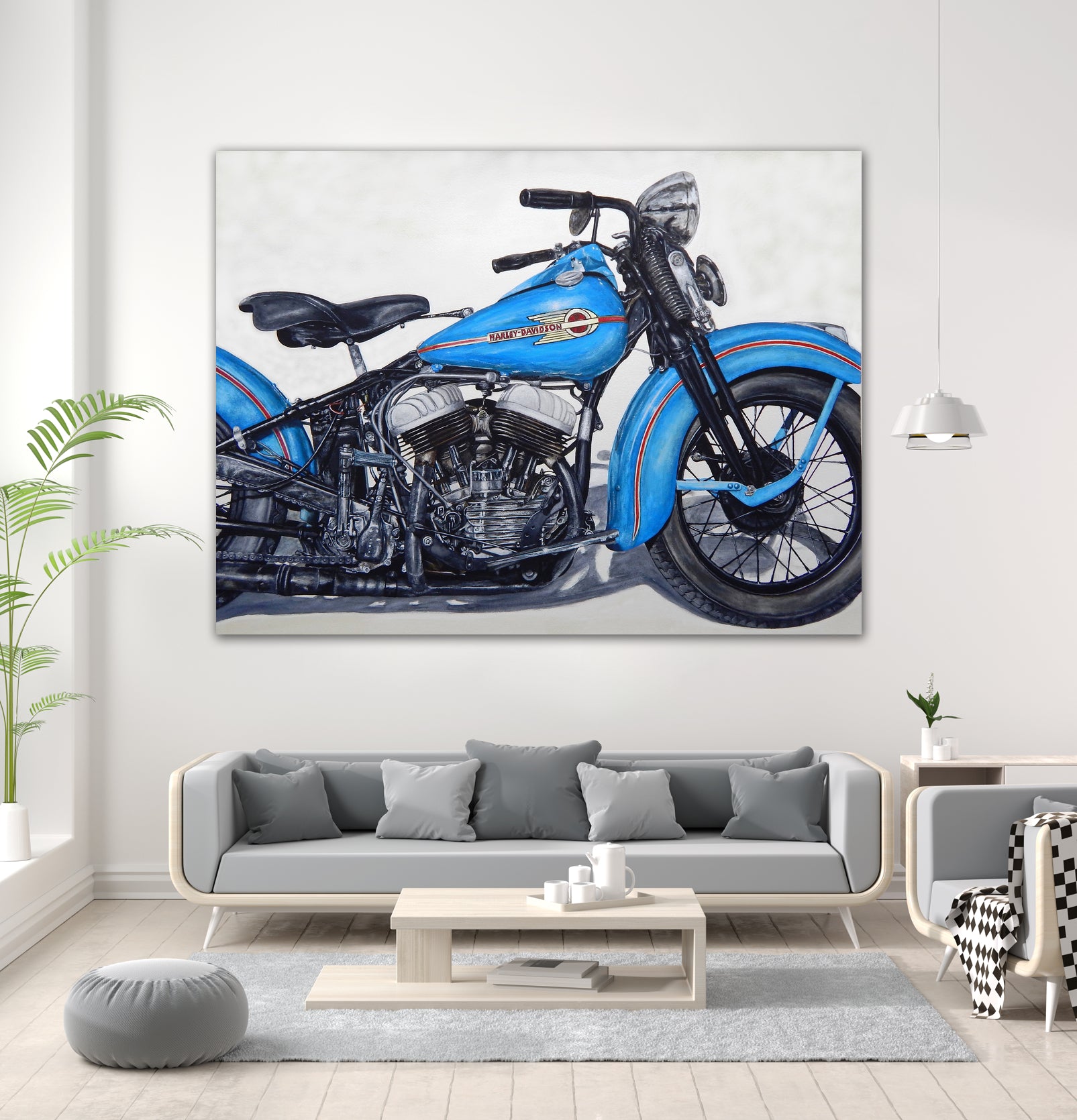 Good Ride by João Bello on GIANT ART - blue mixed media