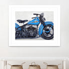 Good Ride by João Bello on GIANT ART - blue mixed media