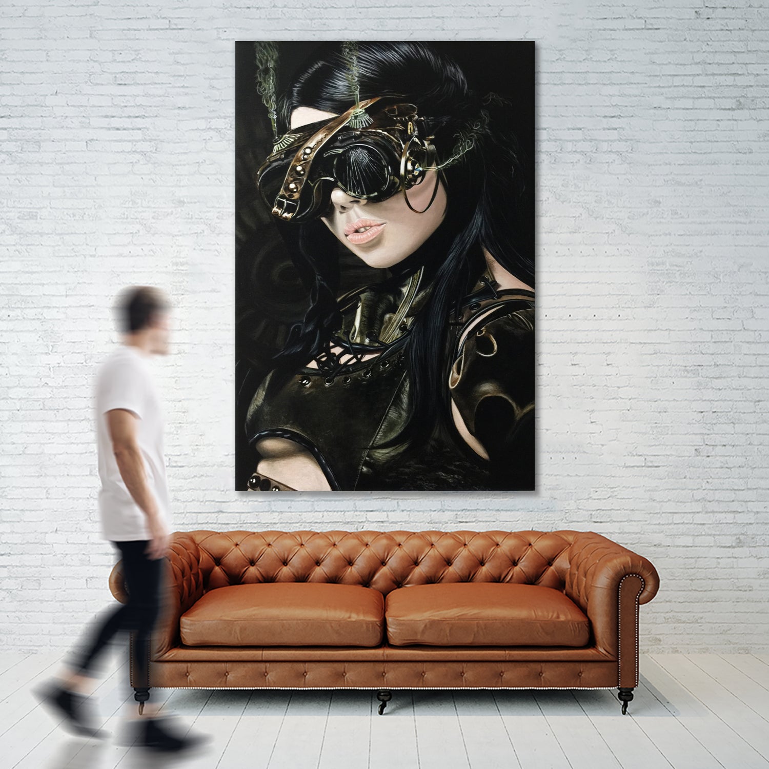 Steampunk Girl I by João Bello on GIANT ART - black mixed media