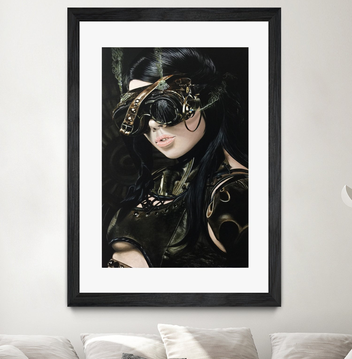 Steampunk Girl I by João Bello on GIANT ART - black mixed media