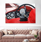 Old Racing Red Car by João Bello on GIANT ART - red mixed media