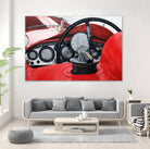 Old Racing Red Car by João Bello on GIANT ART - red mixed media