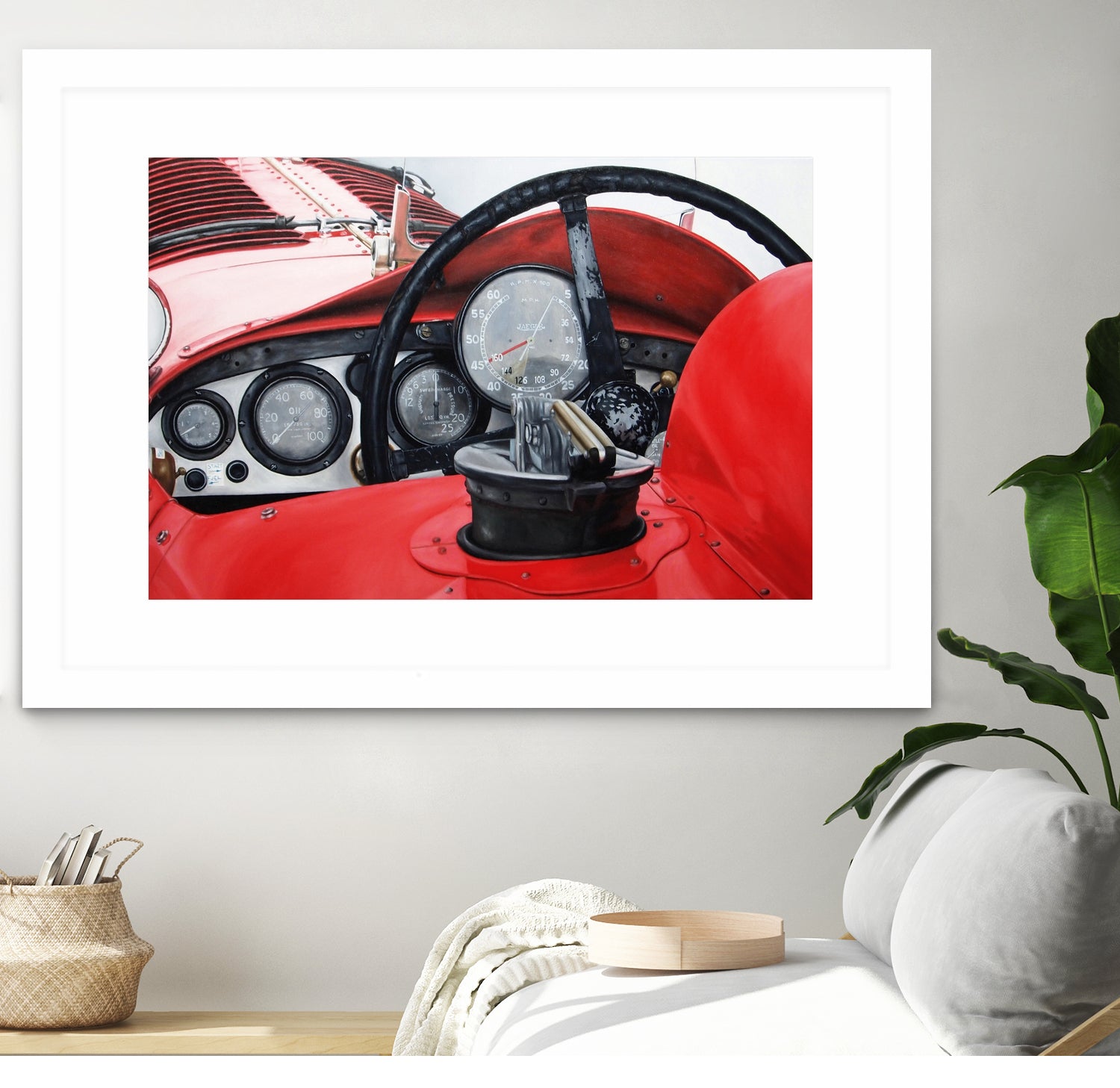 Old Racing Red Car by João Bello on GIANT ART - red mixed media