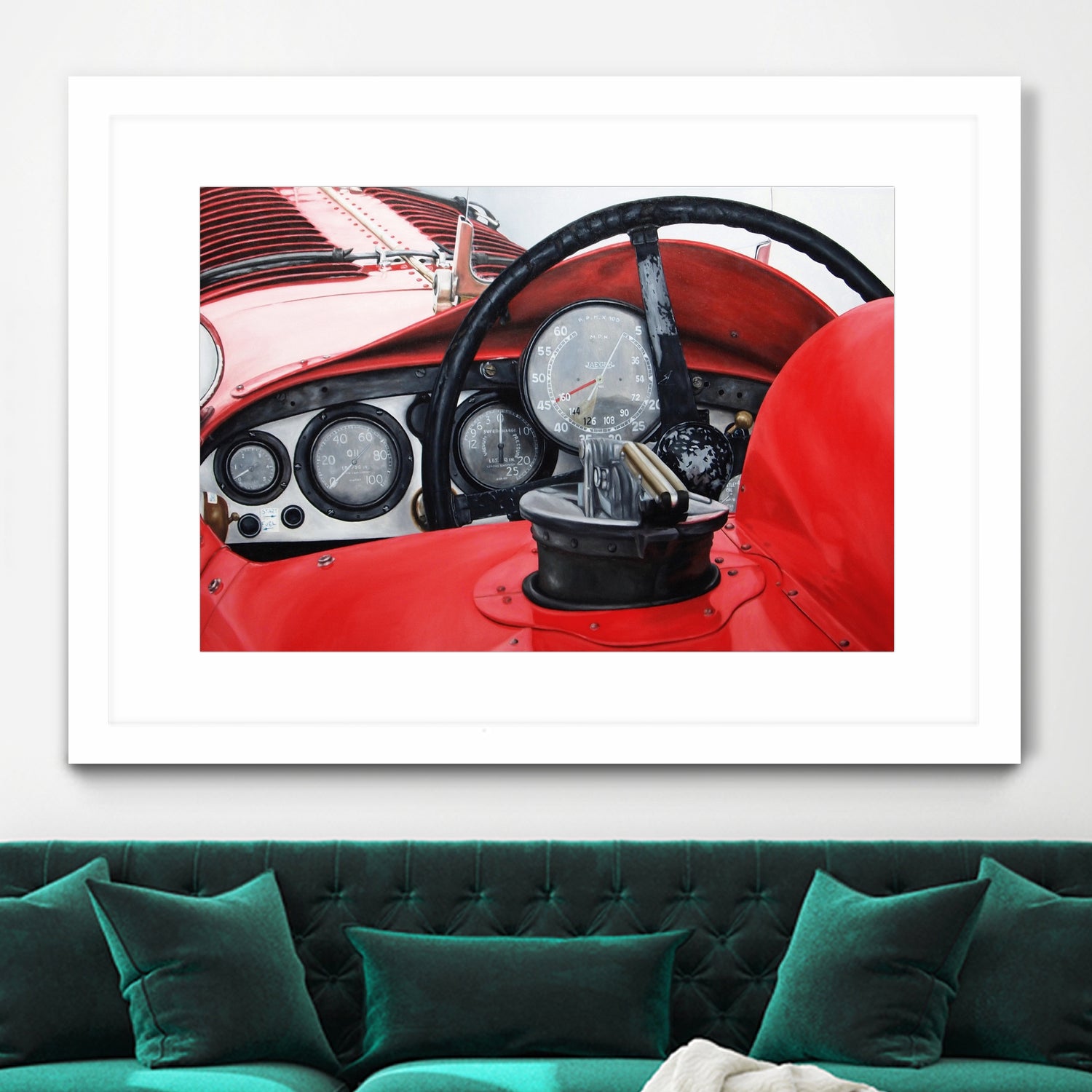 Old Racing Red Car by João Bello on GIANT ART - red mixed media