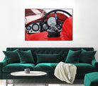 Old Racing Red Car by João Bello on GIANT ART - red mixed media