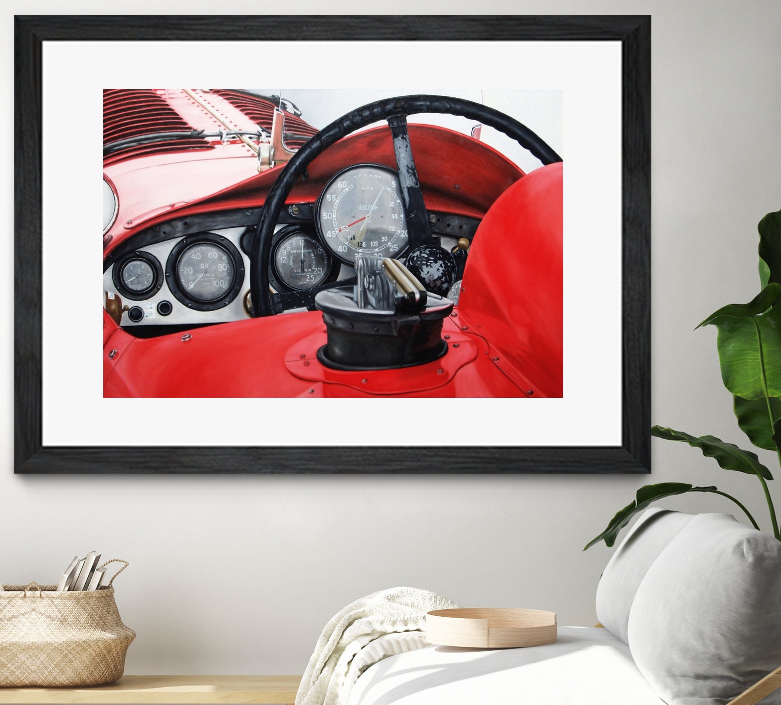 Old Racing Red Car by João Bello on GIANT ART - red mixed media